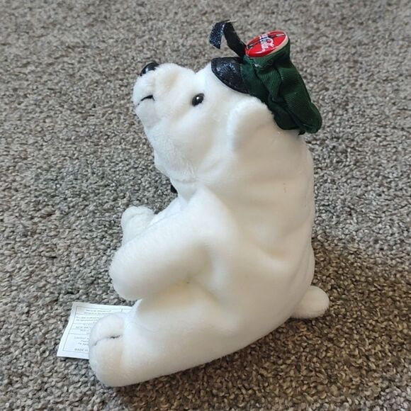 Pre-loved Coca Cola‎ Bean Bag Plush Polar Bear ©1997 - Picture 3 of 10